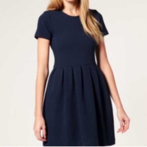 Ganni Fit & Flare Basket Weave Ponte Dress - Picture 2 of 7